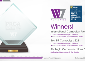 W7Worldwide Announced Winner of Best International Campaign PRCA MENA Awards 2021