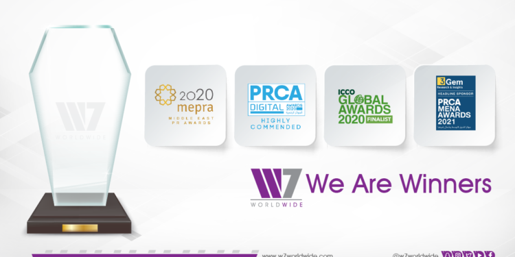 W7Worldwide تحصد عددًا قياسيًّا من جوائز العلاقات العامة